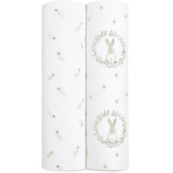 Aden+anais™ Musslin Pucktuch 2er-Pack Blushing Bunnies