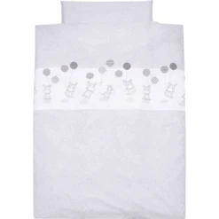 Alvi Bettwäsche 100 X 135 Cm, Hippo Silber