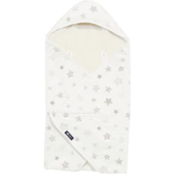 Alvi® Einschlagdecke Sterne Silbergrau Exklusiv 80 X 80 Cm