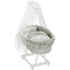 Alvi® Komplettstubenwagen Birthe Weiß Baby Forest