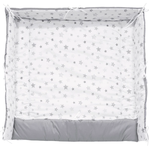 Alvi Laufgittereinlage Sterne Silbergrau Exklusiv 70 Und 100 Cm 3 Alvi Laufgittereinlage Sterne Silbergrau Exklusiv 70 Und 100 Cm