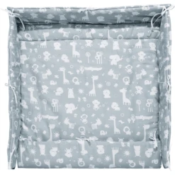 Alvi Laufgittereinlage Zootiere Puderblau 70 Und 100 Cm