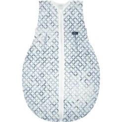 Alvi® Schlafsack Jersey Light Mosaik Blau/weiß