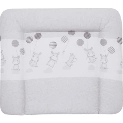 Alvi Wickelauflage Molly Folie Hippo Silber 85 X 75 Cm