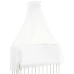 Babybay Himmel Punkte Perlgrau