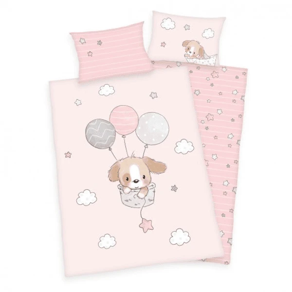 Babybest® Flanell-Bettwäsche Sweet Puppy 100 X 135 Cm 3 Babybest® Flanell-Bettwäsche Sweet Puppy 100 X 135 Cm
