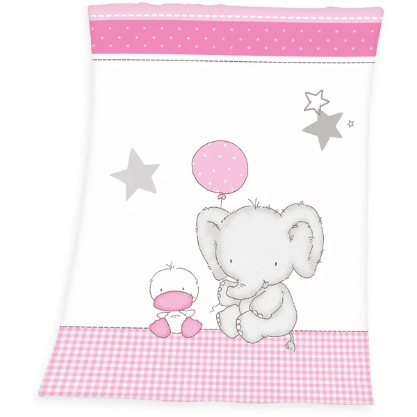 Babybest® Kinderdecke Kleiner Elefant 75 X 100 Cm 3 Babybest® Kinderdecke Kleiner Elefant 75 X 100 Cm