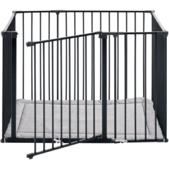 BabyDan Laufgitter Square Inkl. Spielmatte 102 Cm, Schwarz