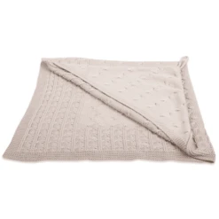 Baby's Only Kapuzendecke Cable Beige 75x75 Cm