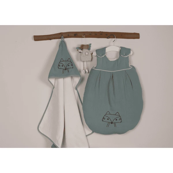 Be Be 's Collection Musselin Winter-Schlafsack Wattiert Grün 4 Be Be 's Collection Musselin Winter-Schlafsack Wattiert Grün – Bild 2