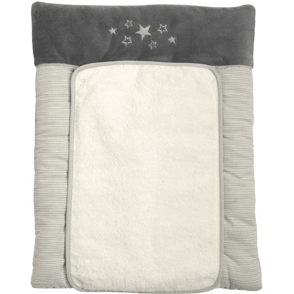 Be Be 's Collection Wickelunterlage Sternchen Grau 55x70 Cm 3 Be Be 's Collection Wickelunterlage Sternchen Grau 55x70 Cm