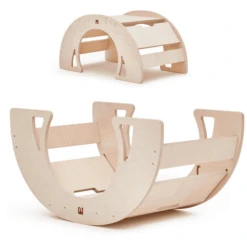 Bianconiglio Kids® Wipptisch DONDO Multifunktional Natur Unlackiert