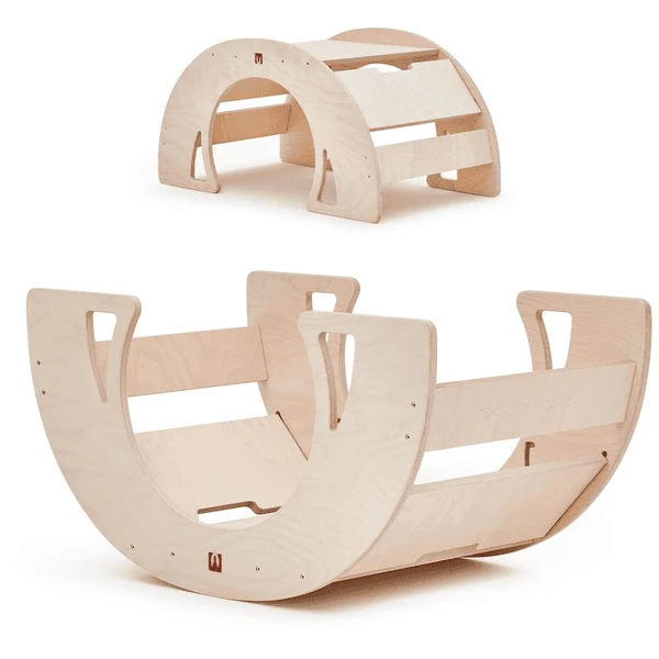 Bianconiglio Kids® Wipptisch DONDO Multifunktional Natur Unlackiert 3 Bianconiglio Kids® Wipptisch DONDO Multifunktional Natur Unlackiert