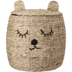 BloomingvilleMINI Korb Mit Deckel Dolma Wasserhyazinthe Natur