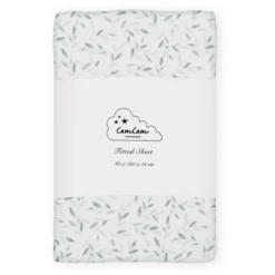 Cam Cam Copenhagen Cam Cam® COPENHAGEN Spannbettlaken 60 X 120 Cm Green Leaves