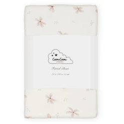 Cam Cam Copenhagen Cam Cam® COPENHAGEN Spannbettlaken 70 X 140 Cm Windflower Creme