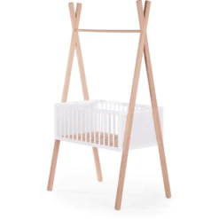 CHILDHOME Tipi Wiege 50 X 90 Cm + Kleiderständer