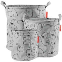 Done By Deer™ Aufbewahrungskörbe Contour 3-tlg., Grau