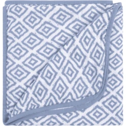 Emma & Noah Kuscheldecke Rauten Blau 75 X 95 Cm