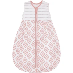 Emma & Noah Schlafsack Rauten Rosa
