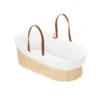 Fillikid Moseskorb Natur Mit Gefütterter Umrandung Und Matratze Weiß -Roba Store fillikid moseskorb natur mit gefuetterter umrandung und matratze weiss a314435