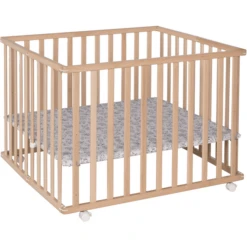 Geuther Laufgitter Leela 94 X 102,5 Cm Natur Kleine Monster