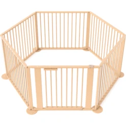 Geuther Playparc 6-eckig 2763 Natur Silber