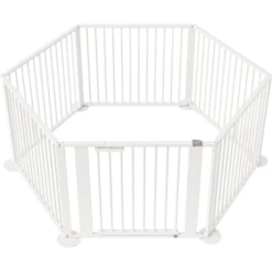 Geuther Playparc 6-eckig 2763 Weiß Silber