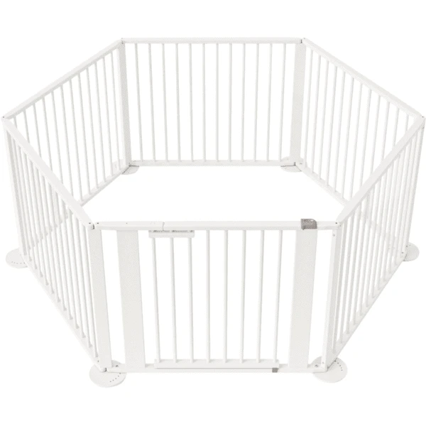 Geuther Playparc 6-eckig 2763 Weiß Silber 3 Geuther Playparc 6-eckig 2763 Weiß Silber