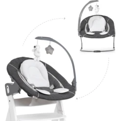 Hauck Babyaufsatz Alpha Bouncer 2in1 Deluxe Melange Grey