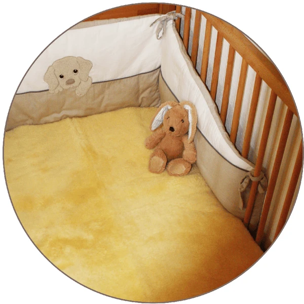 Heitmann Lammfell-Betteinlage Für Kinderbetten Gold-beige 3 Heitmann Lammfell-Betteinlage Für Kinderbetten Gold-beige