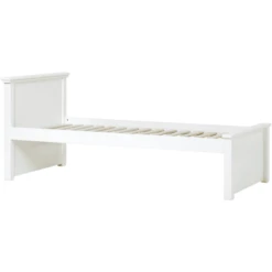 Hoppekids Maja Deluxe Sofabett 90 X 200 Cm Rollrost Weiß 1 Hohes Und 1 Niedriges Bettende