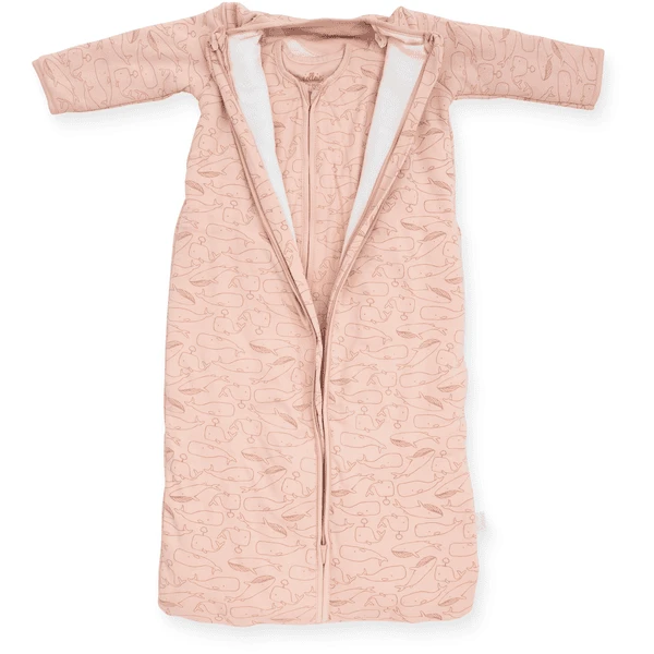 Jollein Ganzjahresschlafsack Whales Pale Pink 4 Jollein Ganzjahresschlafsack Whales Pale Pink – Bild 2