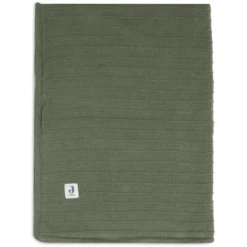 Jollein Kuscheldecke Wiege 75x100cm Pure Knit Leaf Green/Velvet