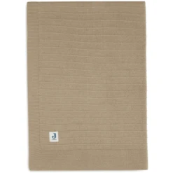 Jollein Kuscheldecke Wiege 75x100cm Strick Pure Knit Biscuit