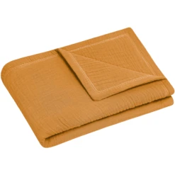 JULIUS ZÖLLNER Kuscheldecke Musselin Zimt 70 X 100 Cm