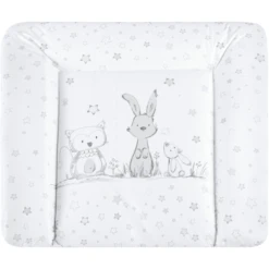 JULIUS ZÖLLNER Wickelauflage Softy Häschen Und Eule 65 X 75 Cm