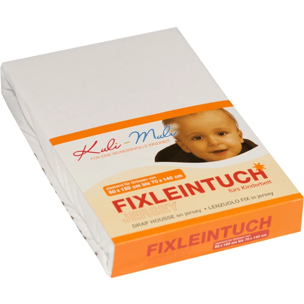 Kuli-Muli Jersey Fixleinentuch Weiß 3 Kuli-Muli Jersey Fixleinentuch Weiß