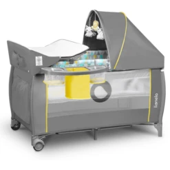 Lionelo Reisebett Sven Plus Yellow Scandi