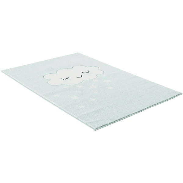 LIVONE Kinderteppich Kids Love Rugs WOLKE Mint/weiss 4 LIVONE Kinderteppich Kids Love Rugs WOLKE Mint/weiss – Bild 2