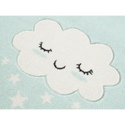LIVONE Kinderteppich Kids Love Rugs WOLKE Mint/weiss 11 LIVONE Kinderteppich Kids Love Rugs WOLKE Mint/weiss -Roba Store livone kinderteppich kids love rugs wolke mint weiss a410823 3
