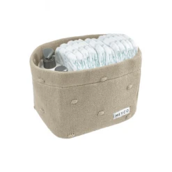 MEYCO Wickeltischkörbchen Klein Knots Sand