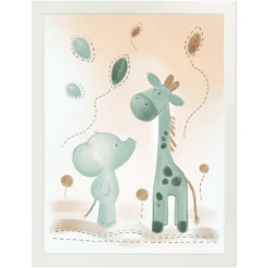 Nattou Luna Und Axel Poster Mit Rahmen 40 X 30 Cm