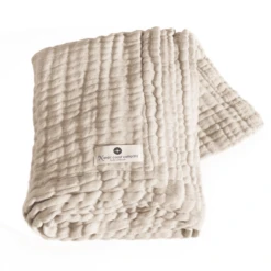 Nordic Coast Company Musselindecke Natur Weiß 80 X 80 Cm