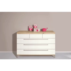 PAIDI Kommode Remo Breit 3 Schubladen Kreideweiß