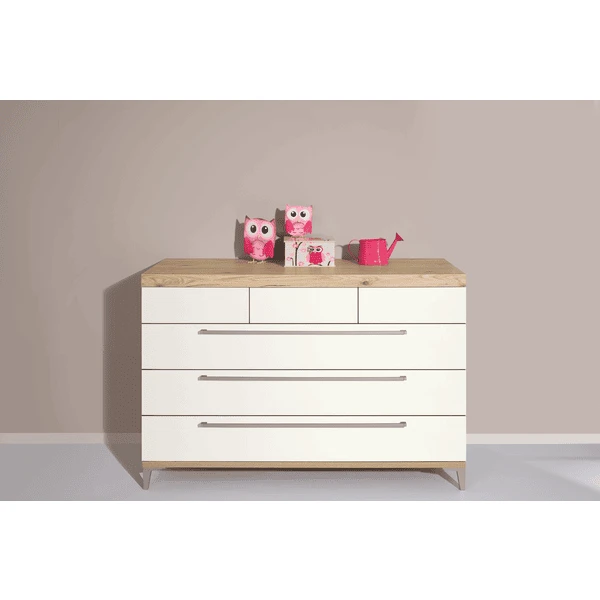 PAIDI Kommode Remo Breit 3 Schubladen Kreideweiß 3 PAIDI Kommode Remo Breit 3 Schubladen Kreideweiß