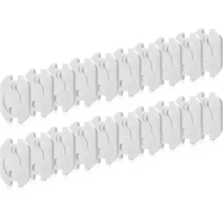 Reer Steckdosenschutz Klebbar, 20 Stück Weiß