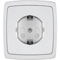 Reer Steckdosenschutz Schraubbar, 10 Stück Weiß