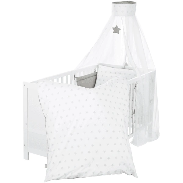 Roba Kinderbettgarnitur 4-teilig Sterne & Punkte 100 X 135 Cm 3 Roba Kinderbettgarnitur 4-teilig Sterne & Punkte 100 X 135 Cm