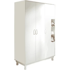 Roba Kleiderschrank Nordic Weiß 3-türig